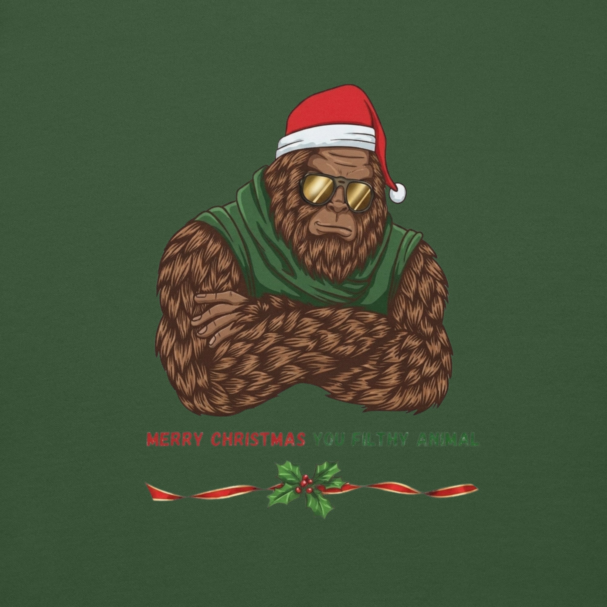 Bigfoot Christmas Unisex Hoodie - Filthy Animal - Image 13