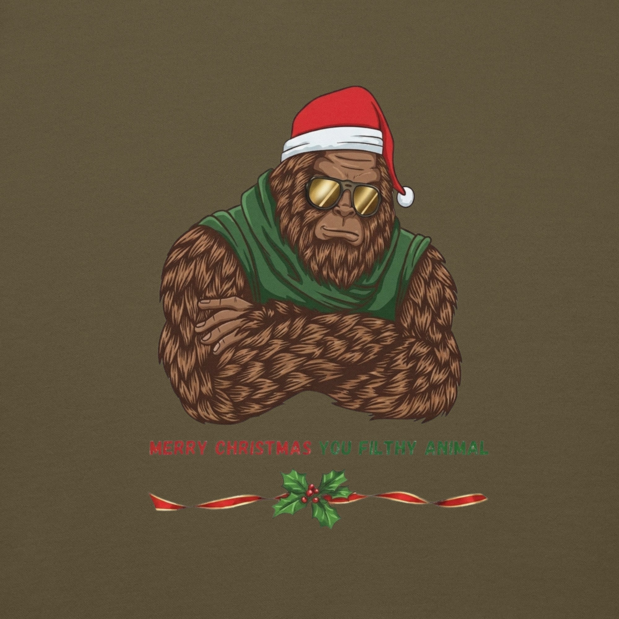 Bigfoot Christmas Unisex Hoodie - Filthy Animal - Image 15