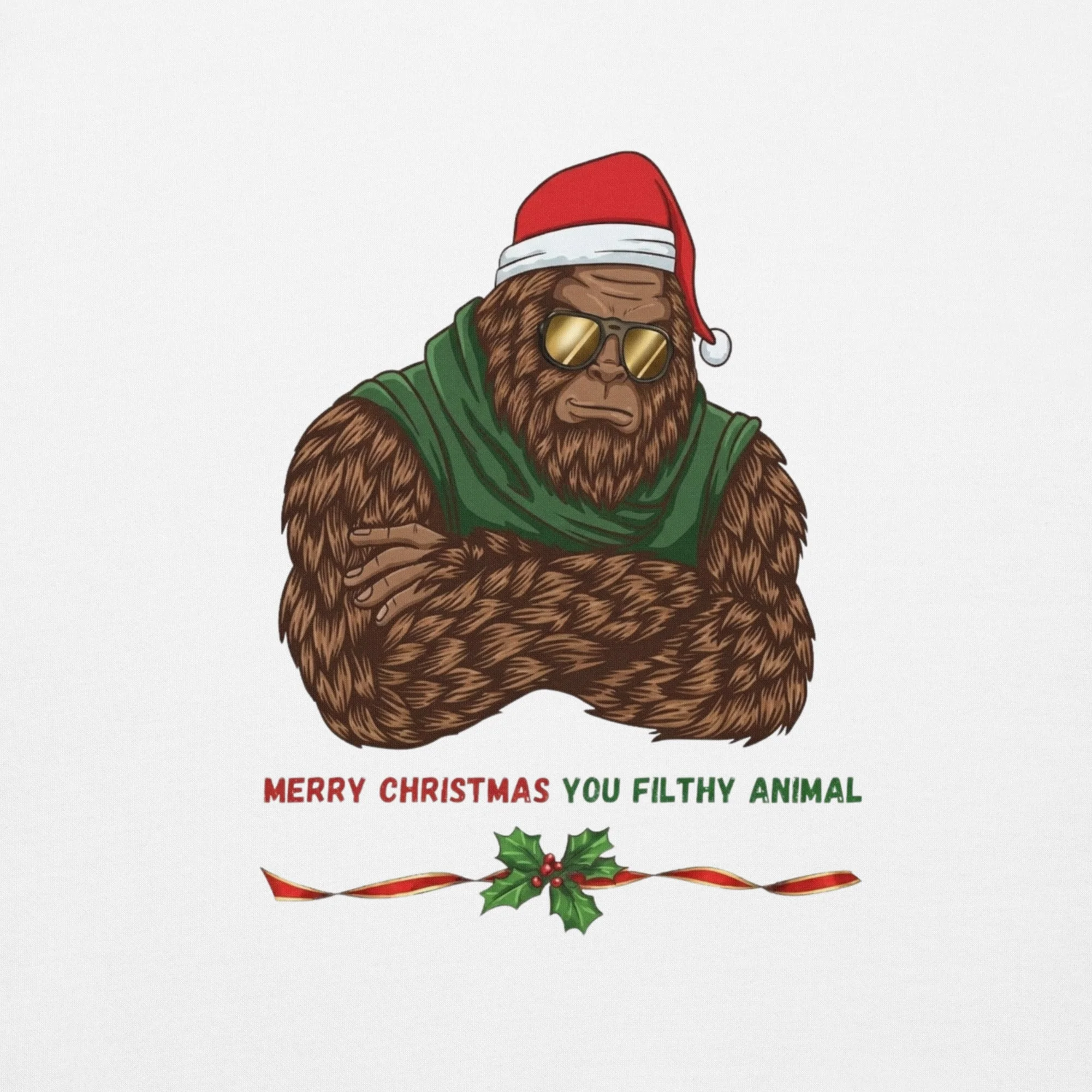 Bigfoot Christmas Unisex Hoodie - Filthy Animal - Image 19